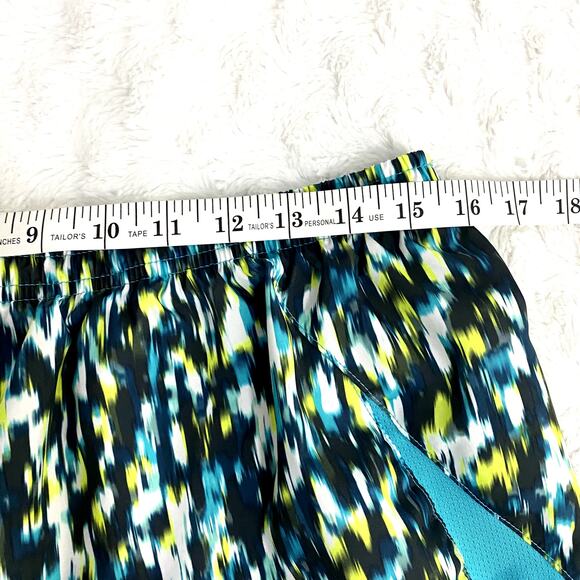 Nike Blue Green Dri-Fit Pull-on Lined 10K Running Athletic Workout Shorts XL - Picture 6 of 8
